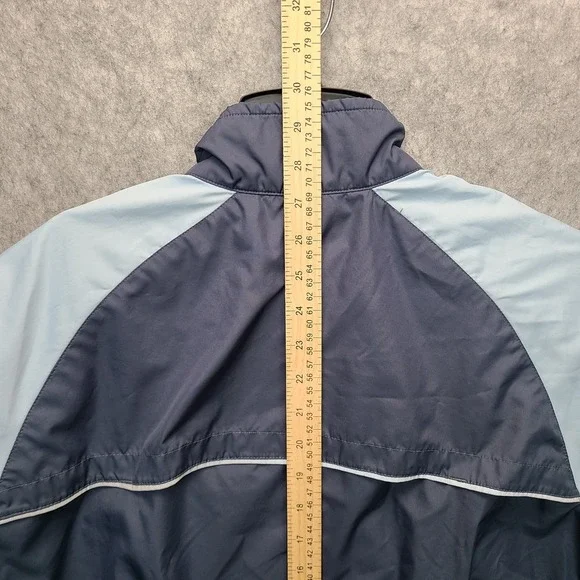 Nike 1/2 Zip Pullover Windbreaker Clima-Fit Jacket Womens LARGE Blue Golf Vented - Picture 7 of 15